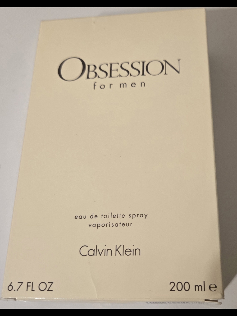Calvin Klein Obsession for Men - Cream & Black Box $120